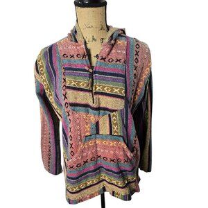 Hippie Baja Colorful Blanket Jacket Pullover